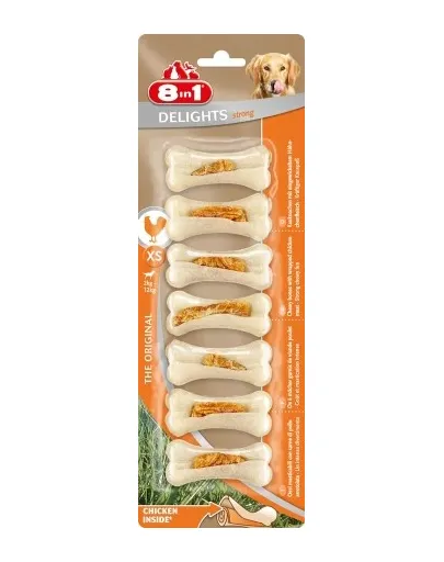 8IN1 Delicatese Delight Tstrong Bones XS 7 buc.
