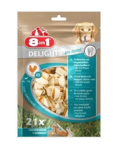 8IN1 Recompensă Dental Delights Bones XS 21 pcs.