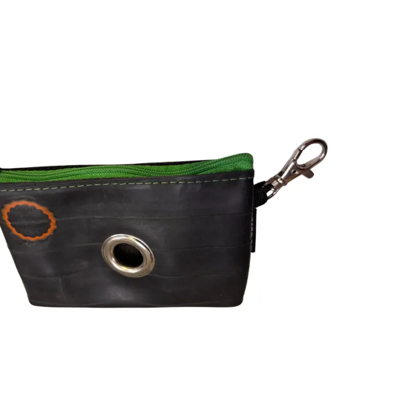 Accesoriu din camera de bicicleta reciclata - ZOORO Zero Waste - Verde