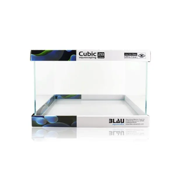Acvariu Blau 42l (35x35x35cm) KIT Cubic Aquascaping 42