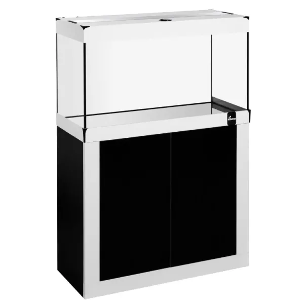 Acvariu cu stand Diversa 112l (80x35x47cm) Fine Line SET 80 Black-White
