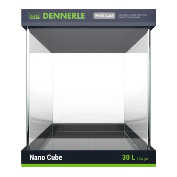 Acvariu Dennerle 30l (30x30x35cm) Nano Cube White Glass