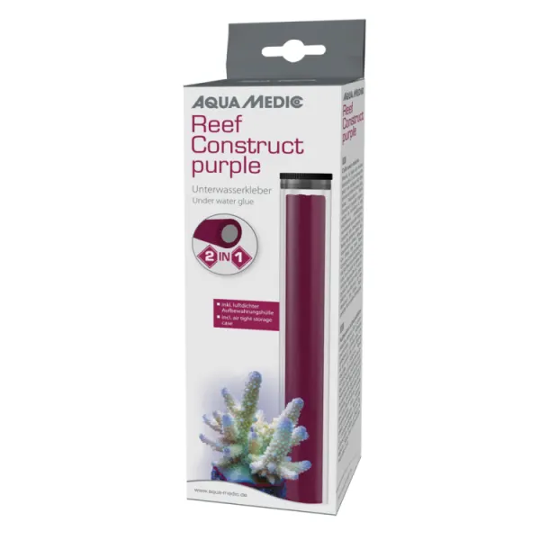 Adeziv bicomponent Aqua Medic Reef Construct purple 2in1 114gr