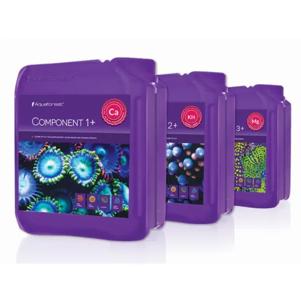 Aditivi oligoelemente Aquaforest Component 1+, 2+, 3+, 3x5L