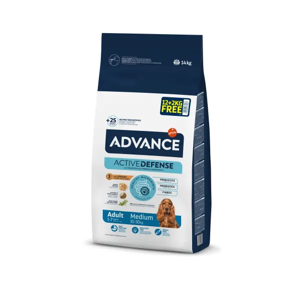 Advance Dog Medium Adult, 12+2 kg
