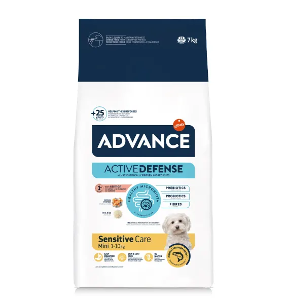 Advance Dog Mini Sensitive Somon & Orez, 7 kg