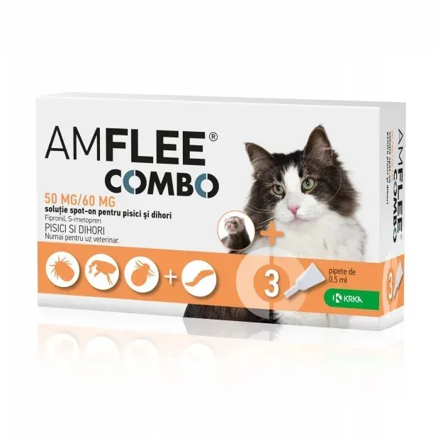 AMFLEE COMBO CAT 50 mg x 3 pipete