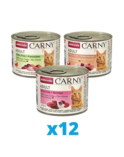 ANIMONDA Carny mix de 3 arome 36 x 200 g