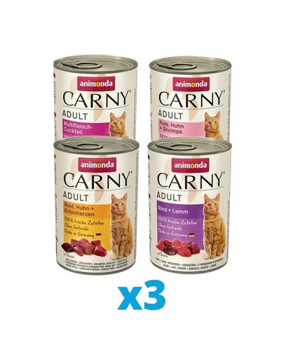 ANIMONDA Carny mix de arome 12 x 400 g