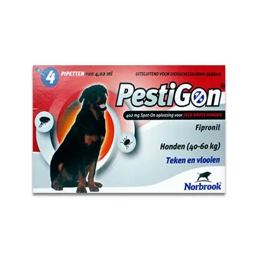Antiparazitar caini Pestigon XL (40-60 kg), 4 pipete