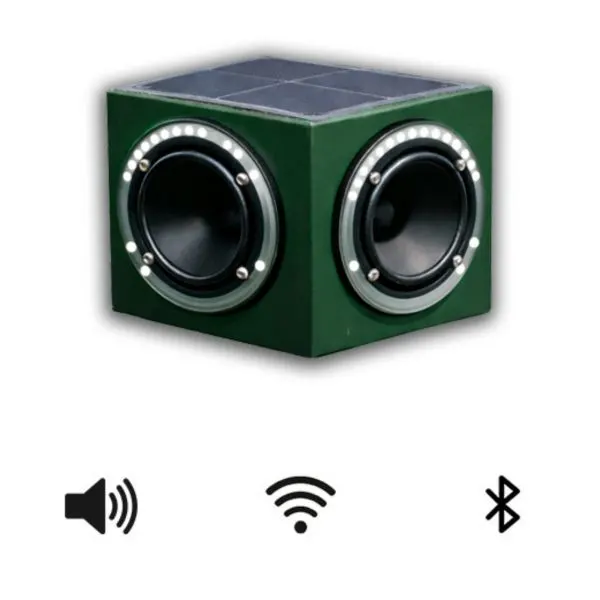 Aparat anti pasari solar Vadalarm Smart Duo Flash cu 2 difuzoare si LED