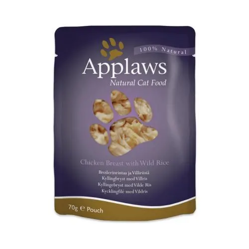 Applaws Cat Plic Pipet Pui Cu Orez Salbatic 70 g