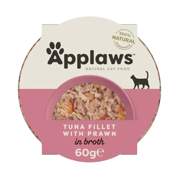 Applaws Luxury Tuna Fillet with Prawn, 60 g