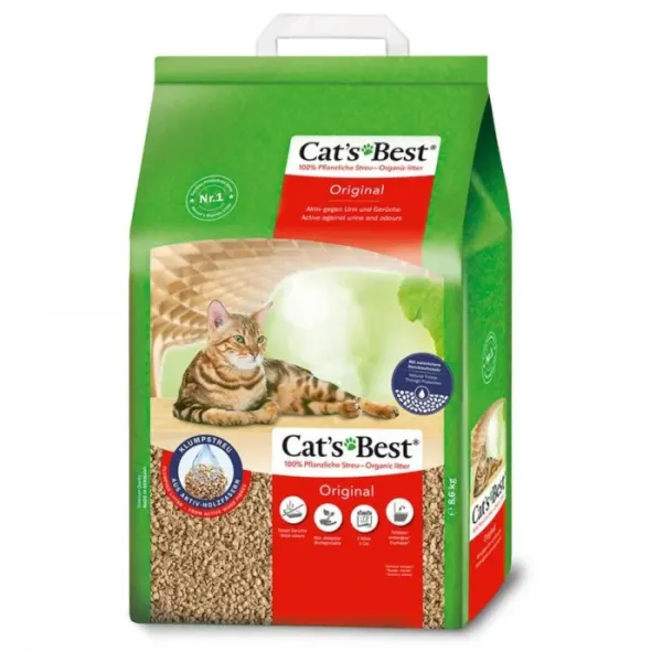 Asternut pentru litiera Cat s Best Oko Plus Original 10 l