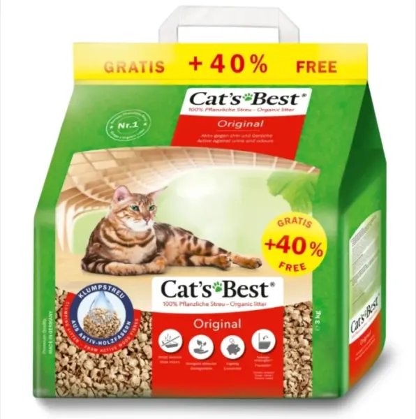Asternut pentru litiera Cat s Best Oko Plus Original 5 + 2 l