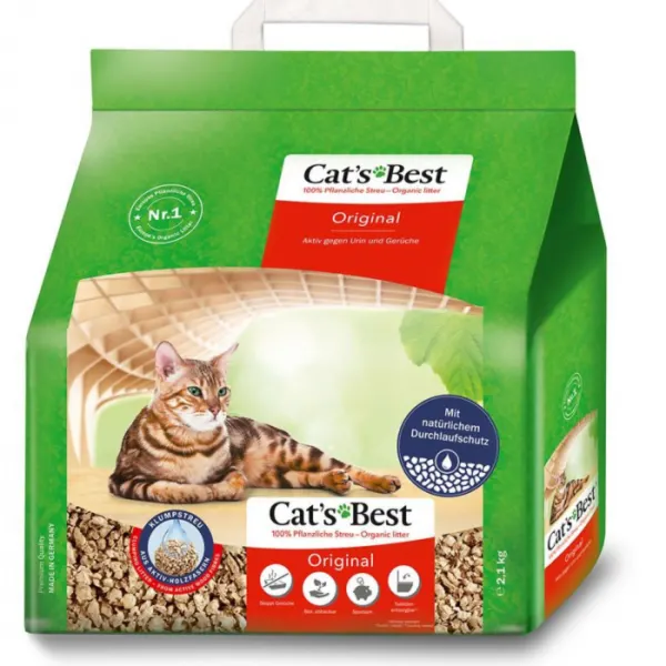 Asternut pentru litiera Cat s Best Oko Plus Original 5 l
