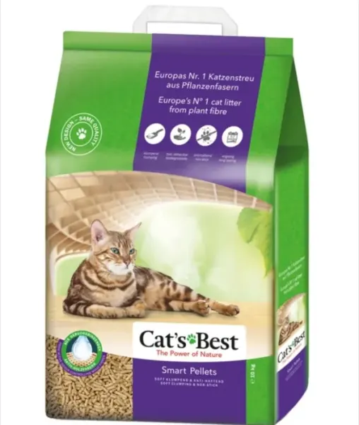 Asternut pentru litiera Cat s Best Oko Plus smart pellets 10 L