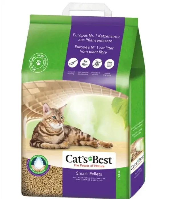 Asternut pentru litiera Cat s Best Oko Plus smart pellets 20 L