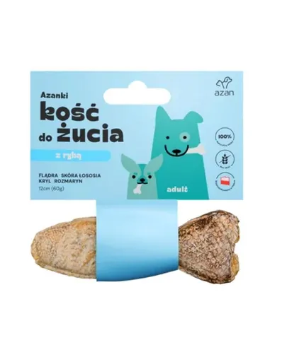 AZANKI Os de ros pentru caini 12cm cu peste