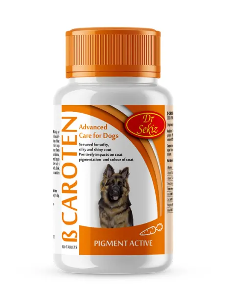 B-Caroten & Seaweed, Supliment Nutritional Pentru Caini 100 Tablete