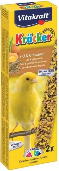Batoane pentru canari Vitakraft cu ou  seminte 2 buc