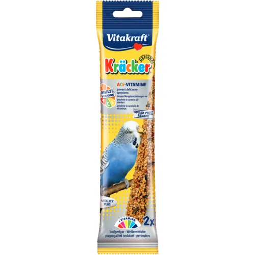Batoane pentru perusi, Vitakraft Kracker Ace-Vitamine, 60 g