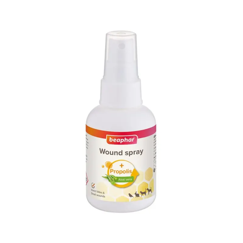 Beaphar Spray Cicatrizant cu Propolis si Aloe, 75 ml