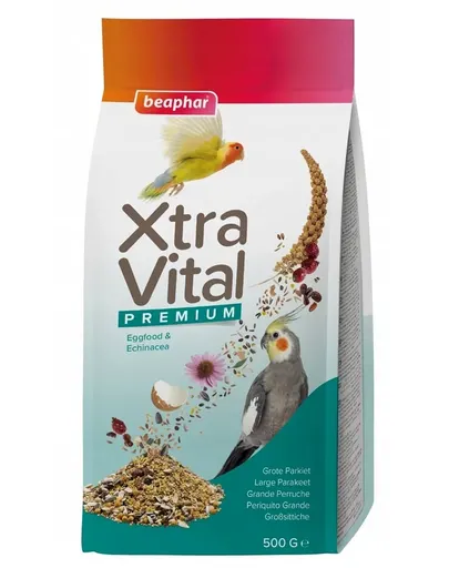 BEAPHAR XtraVital Large Parakeet 500 g hrană pentru papagalii mari