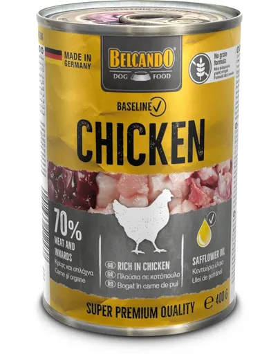 BELCANDO Baseline hrana cu pui pentru caini 400g