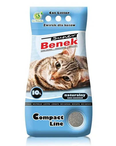 Benek Super Compact Blue Asternut bentonita pentru litiera 10 L