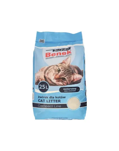 BENEK Super Compact nisip litiera 25 l x 2 (50 l) fara miros