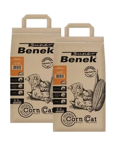 BENEK Super Corn Cat Asternut pentru litiera 14 l x 2 (28 l)