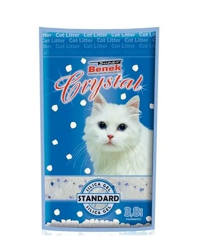 BENEK Super crystal Silicat pentru litiera 3.8l