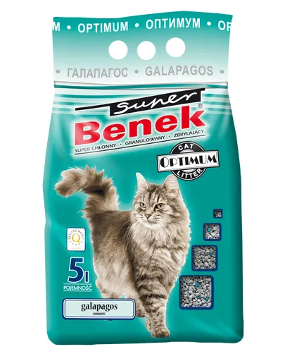 BENEK Super Optimum Galapagos nisip pentru litiera 5 L
