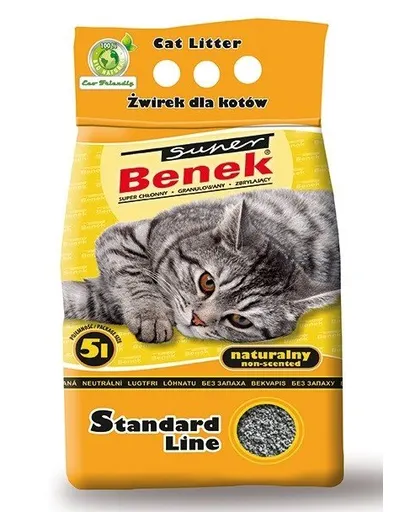 BENEK Super Standard Asternut igenic pentru litiera 5 l x 2 (10 kg)