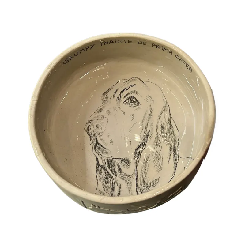 Bol ceramic Hand-Made - Basset Hound