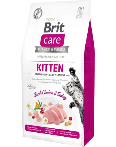 BRIT Care Cat Grain-Free Kitten Growth &amp; Development hrana uscata pentru pui de pisica sau femele gestante, 7 kg