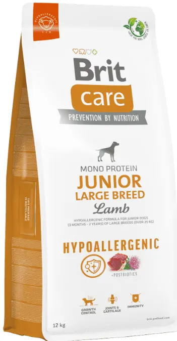 Brit Care Dog Hypoallergenic Junior Large Breed Miel - 1-kg