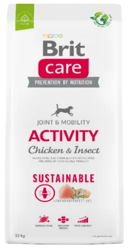 Brit Care Dog Sustainable Activity Pui&amp;Insecte - 3-kg,brit-care