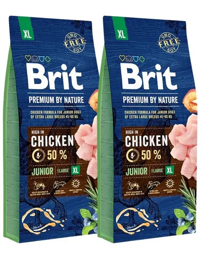 BRIT Premium By Nature Junior Extra Large Hrana uscata pentru catei si juniori de talie foarte mare XL