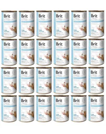 BRIT Veterinary Diet Obesity Lamb&Pea 24x400 g aliment pentru caini obezi