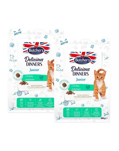 BUTCHER'S Functional Cat Kitten pentru pisoi 2x800 g curcan