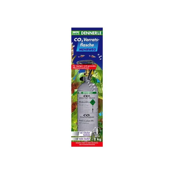 Butelie CO2 Dennerle reincarcabila filet standard 2Kg