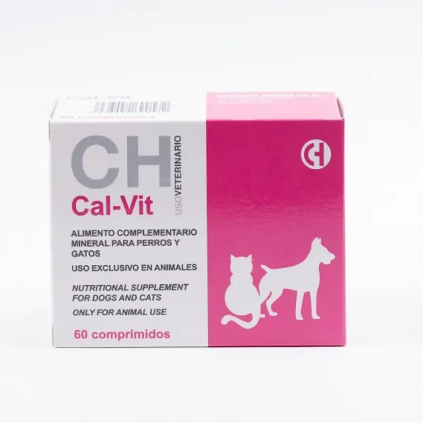 CAL-VIT calciu pentru caini si pisici 60 comprimate
