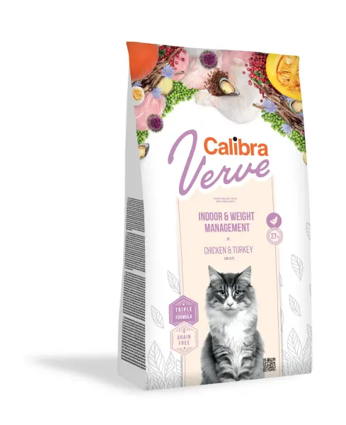 Calibra Cat Verve Grain Free Indoor & Weight, Chicken, 750 g