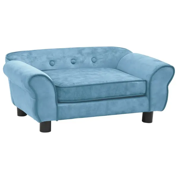 Canapea pentru caini, turcoaz, 72x45x30 cm, plus