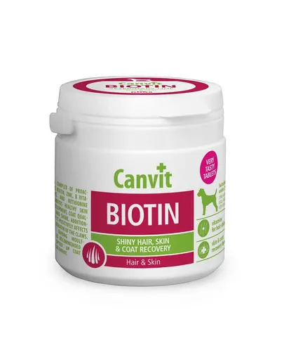 CANVIT Dog Biotin 100g Supliment caini, pentru piele si blana