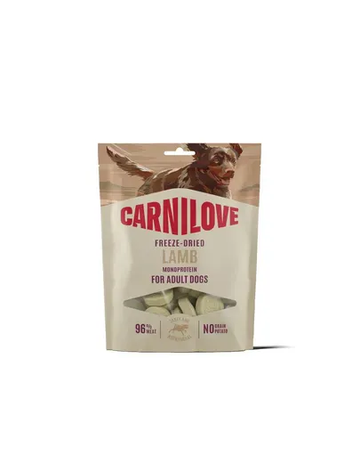 CARNILOVE Freeze-Dried Lamb gustare liofilizată cu miel pentru câini 60 g