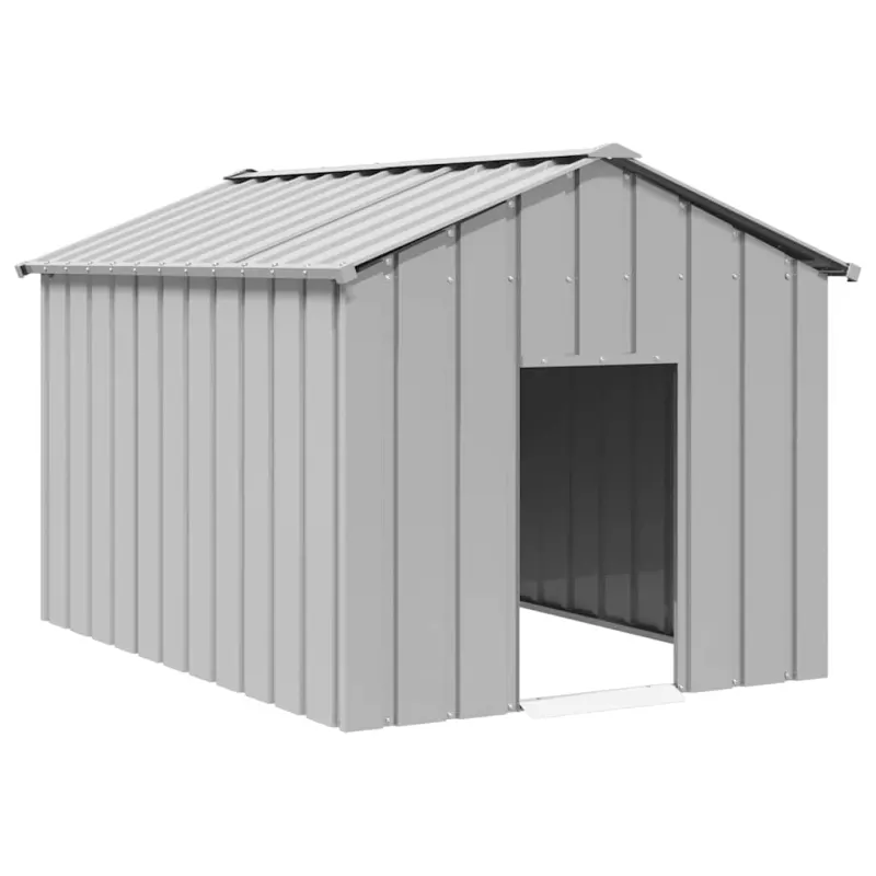 Casa pentru caini cu acoperis 113x153x101 cm otel galvanizat