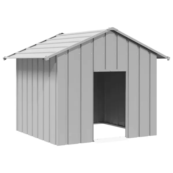Gossi casa pentru caini cu acoperis 131x101x102 cm otel galvanizat